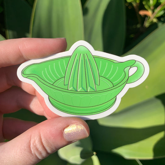 Uranium Glass Juicer Sticker/Magnet