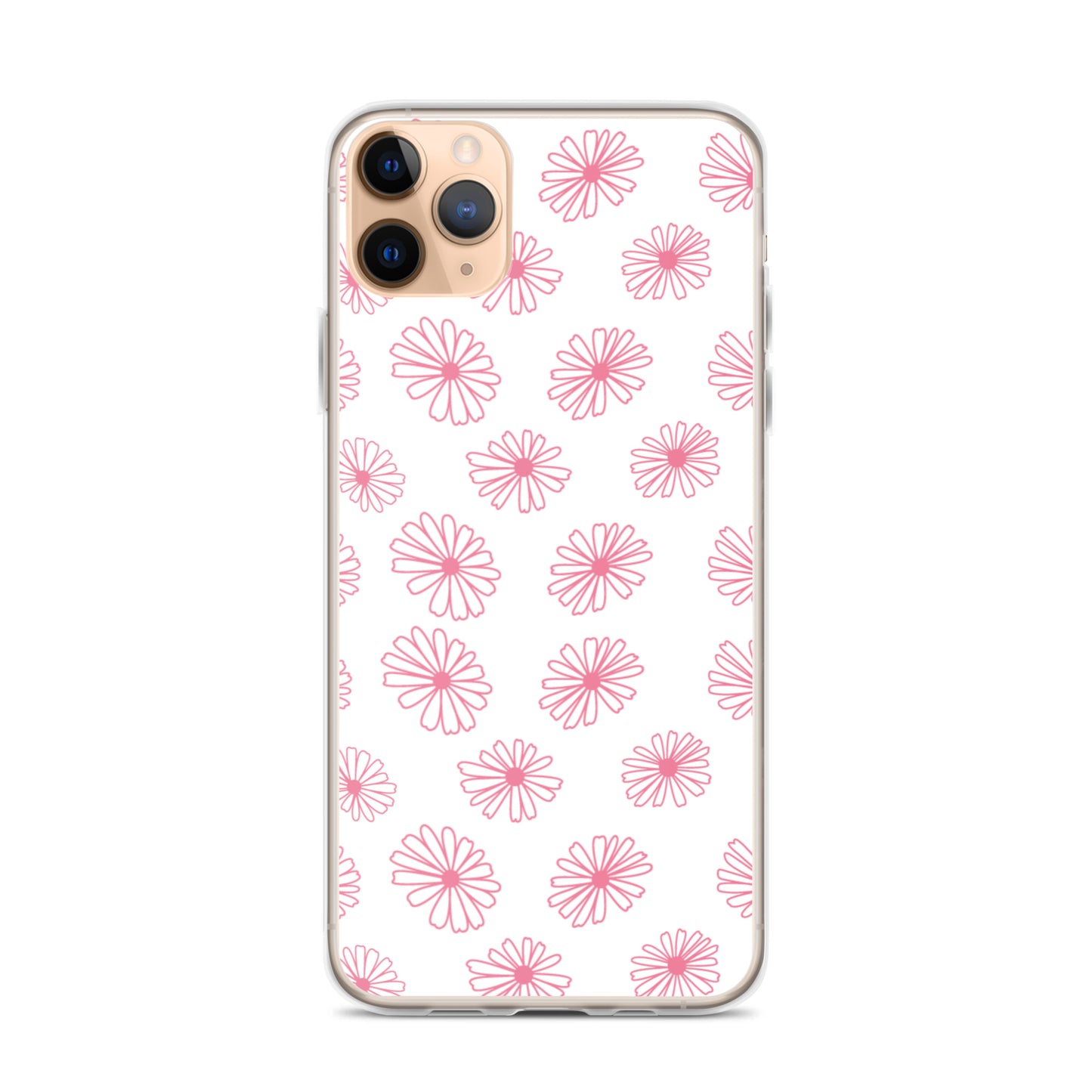 Vintage Pyrex Pink Daisy Clear Case for iPhone®