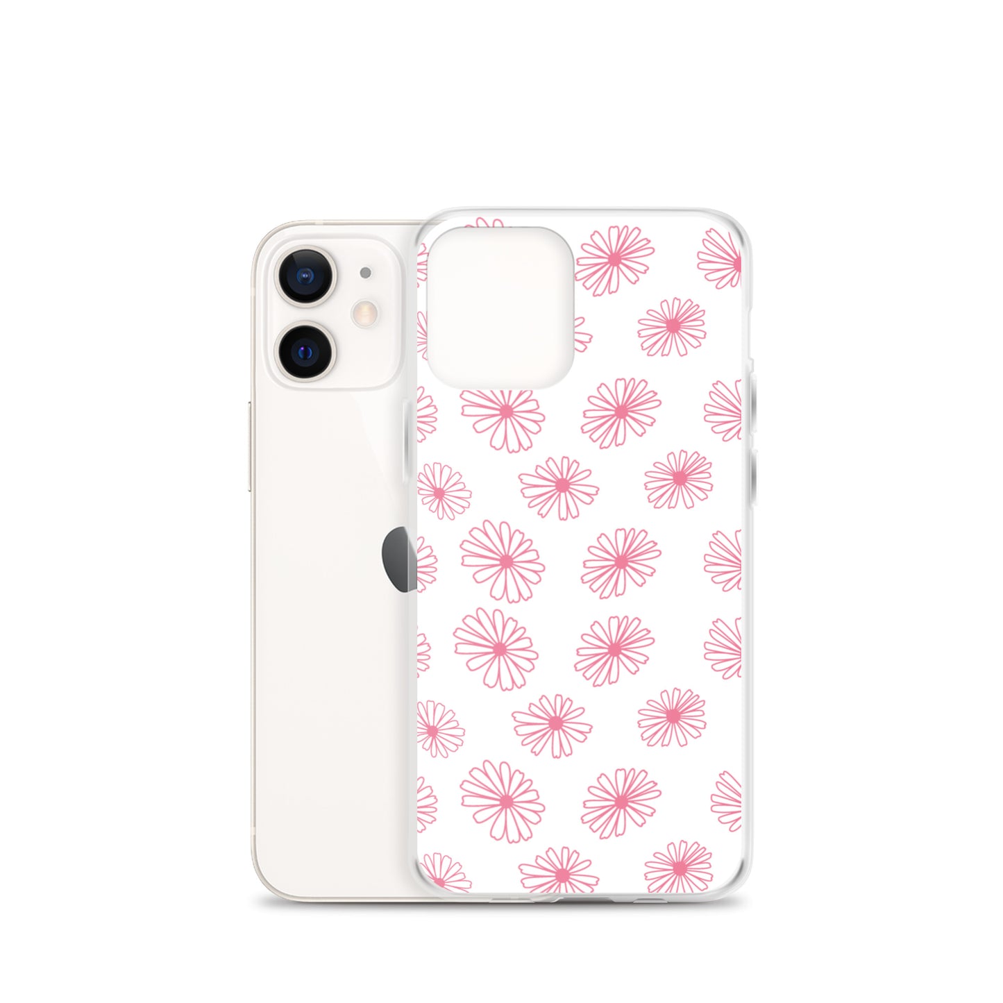 Vintage Pyrex Pink Daisy Clear Case for iPhone®