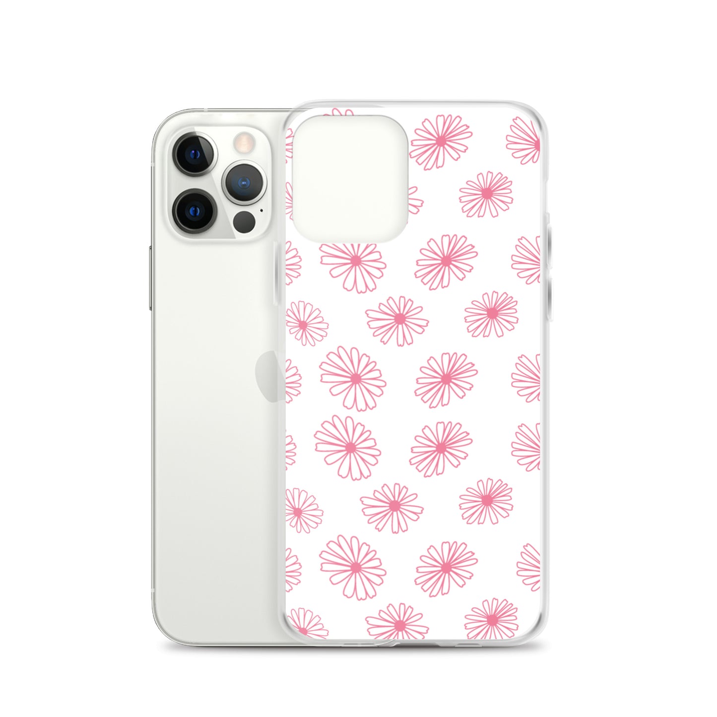 Vintage Pyrex Pink Daisy Clear Case for iPhone®