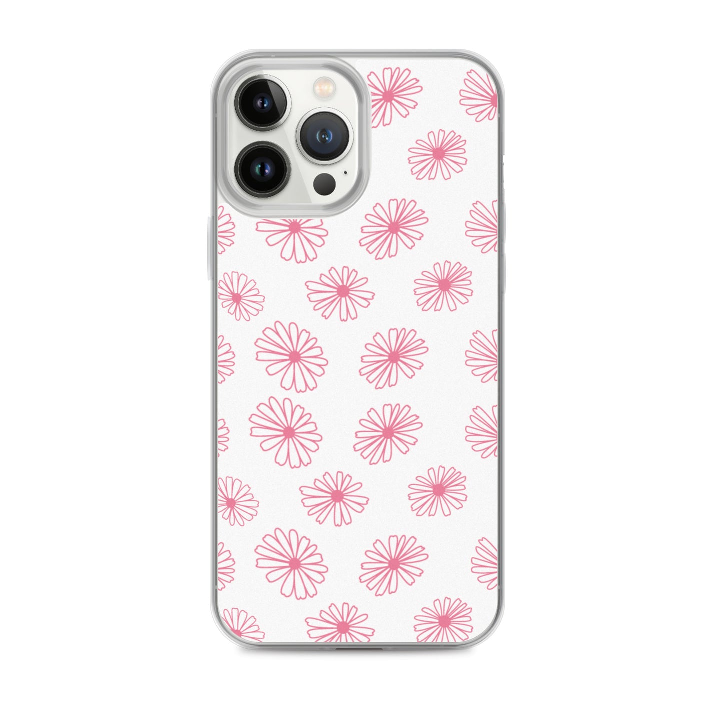 Vintage Pyrex Pink Daisy Clear Case for iPhone®