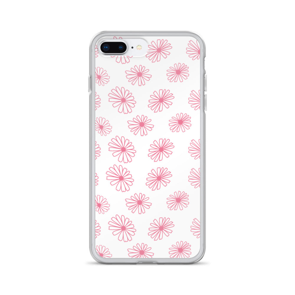 Vintage Pyrex Pink Daisy Clear Case for iPhone®