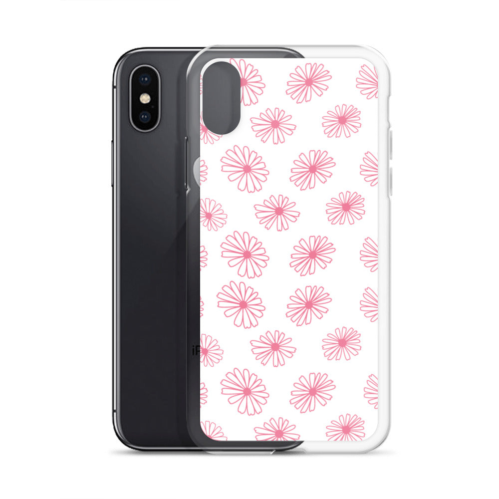Vintage Pyrex Pink Daisy Clear Case for iPhone®