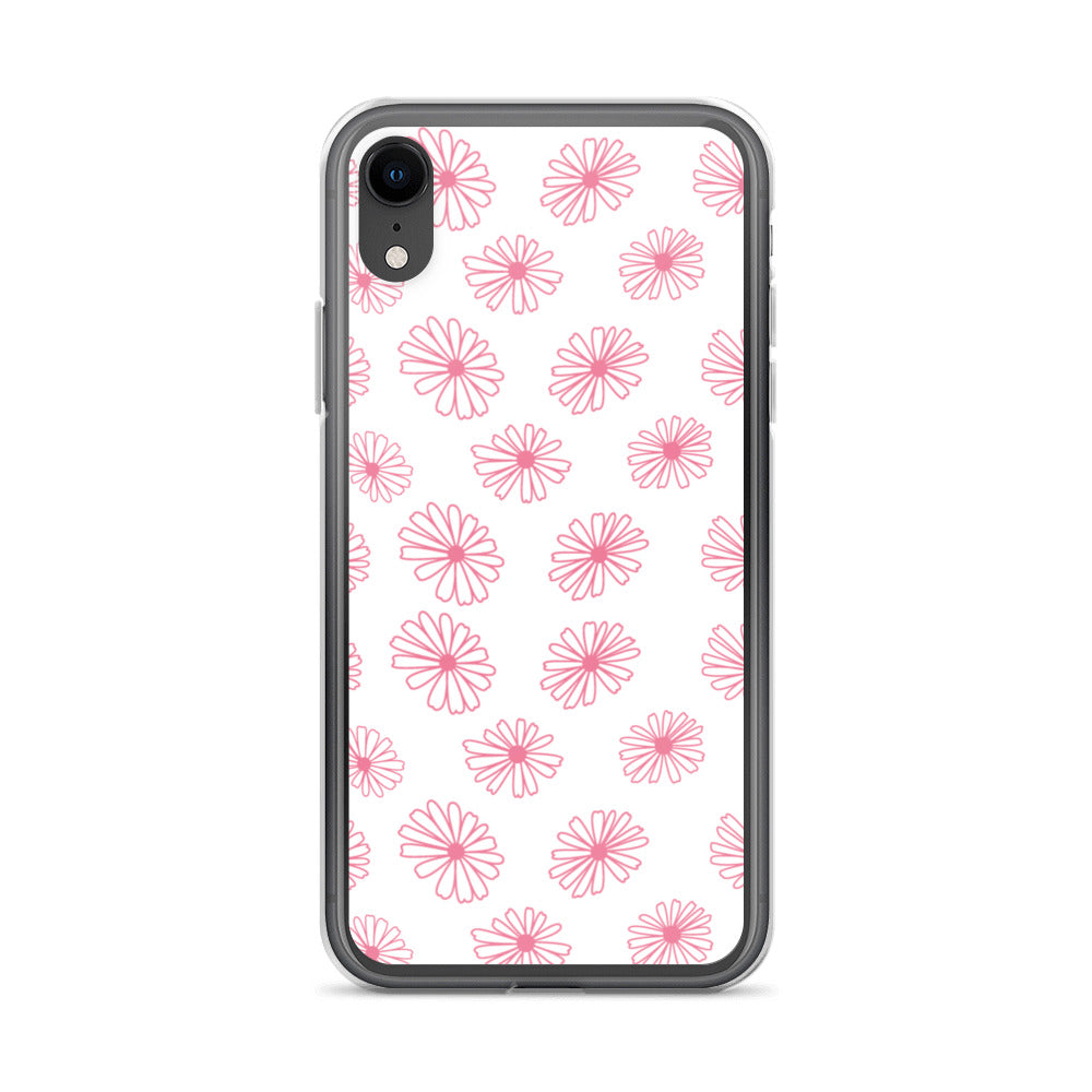 Vintage Pyrex Pink Daisy Clear Case for iPhone®