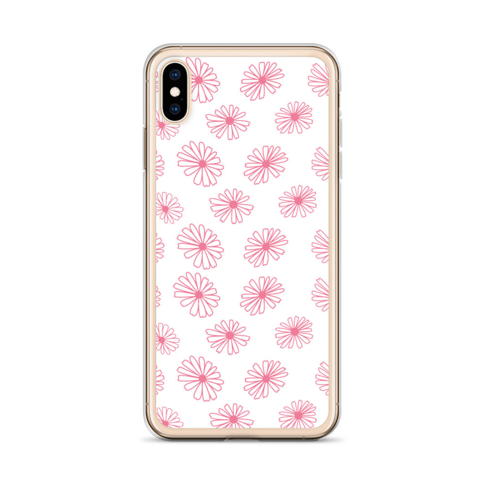 Vintage Pyrex Pink Daisy Clear Case for iPhone®