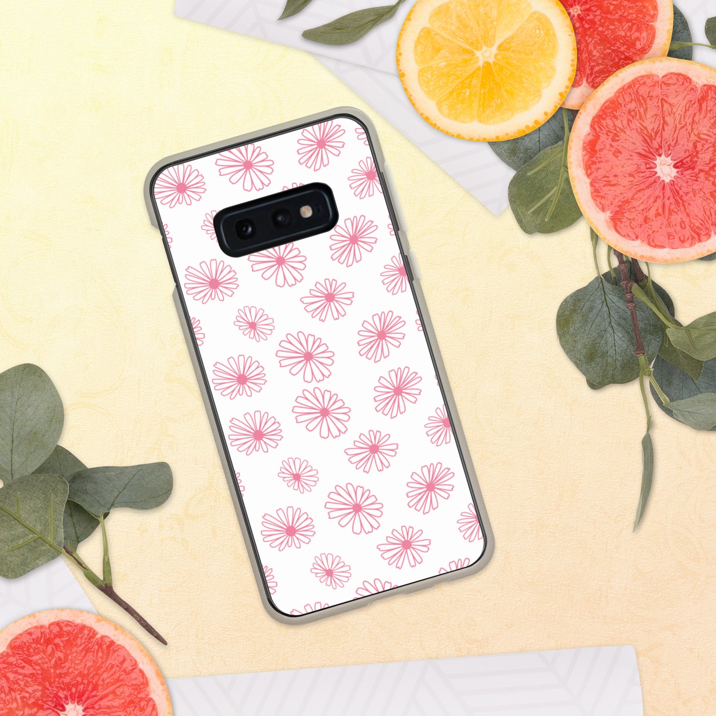 Vintage Pyrex Pink Daisy Clear Case for Samsung®