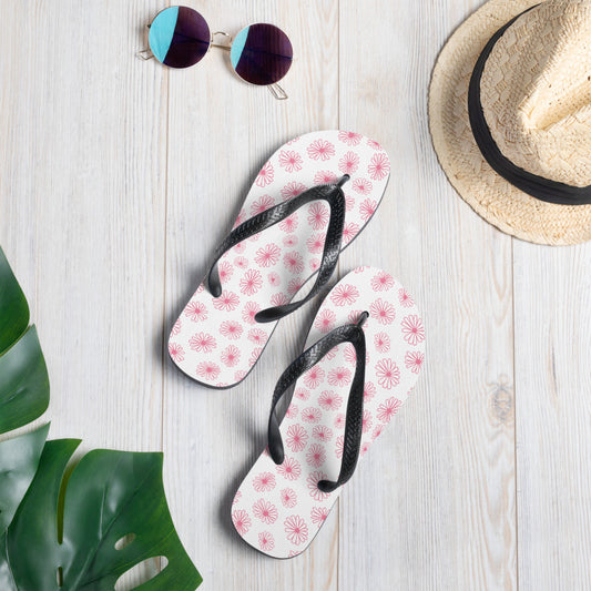 Vintage Pyrex Pink Daisy Flip-Flops
