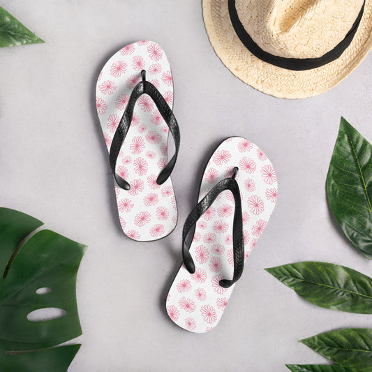 Vintage Pyrex Pink Daisy Flip-Flops