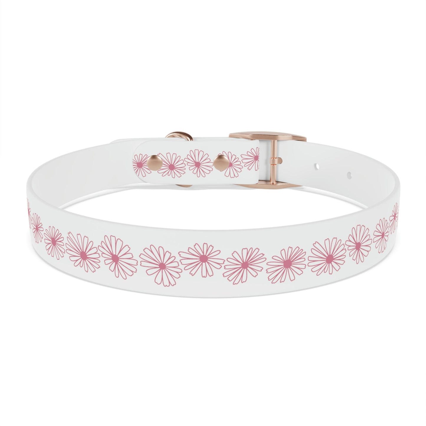 Vintage Pyrex Pink Daisy Dog Collar