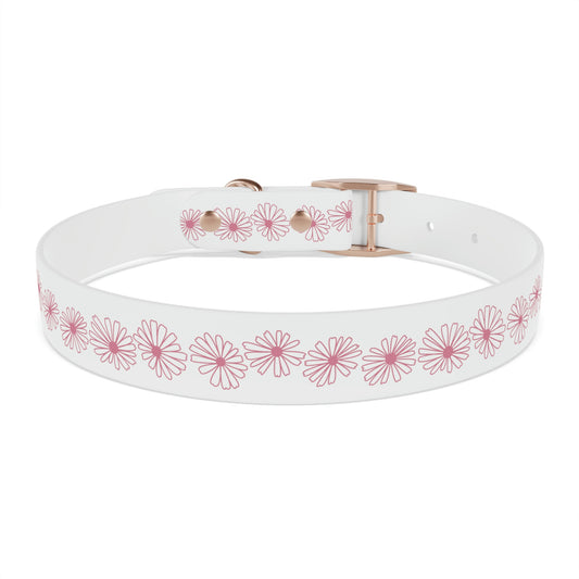 Vintage Pyrex Pink Daisy Dog Collar