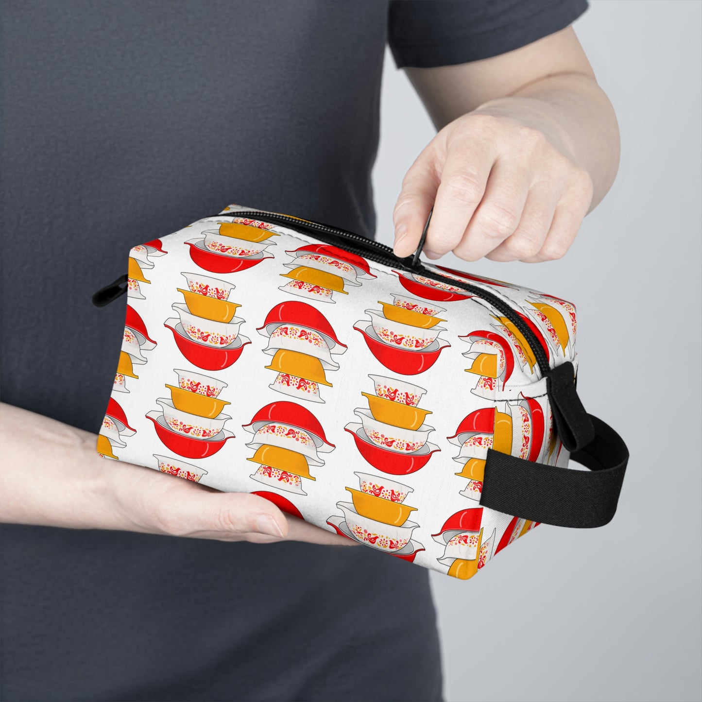Vintage Pyrex Friendship Pattern Toiletry Bag