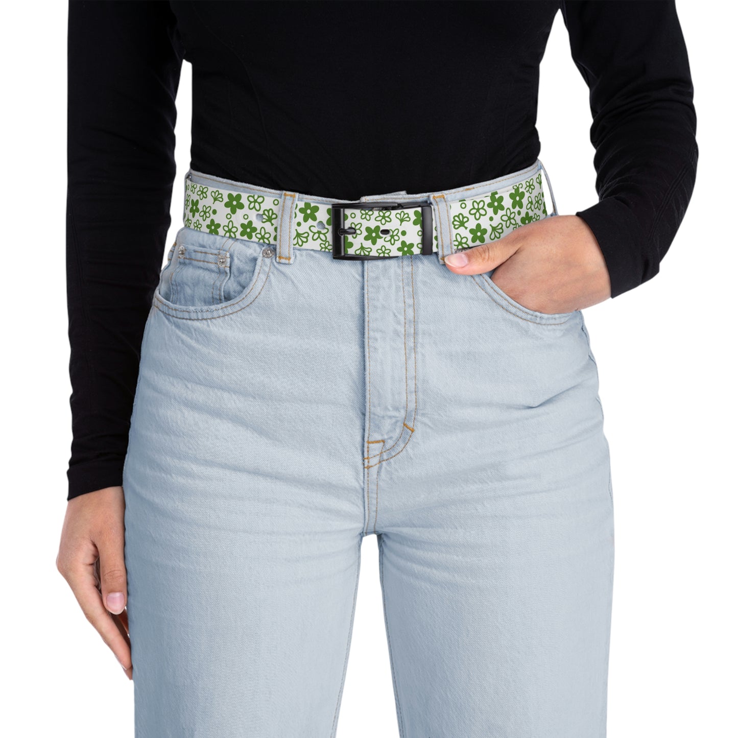 Vintage Pyrex Green Crazy Daisy Belt