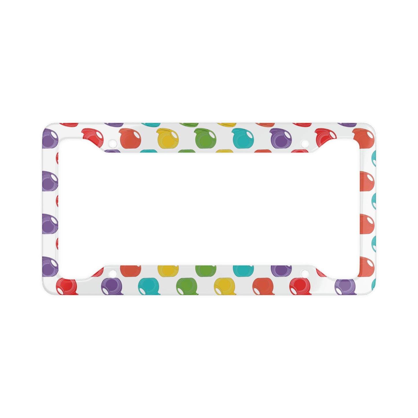 Vintage Fiestaware Print License Plate Frame