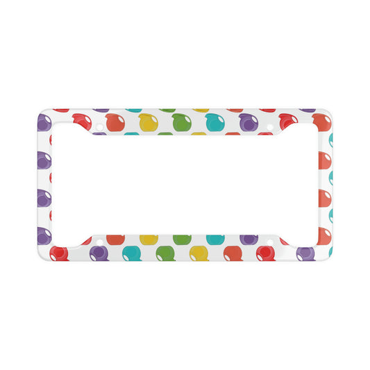 Vintage Fiestaware Print License Plate Frame