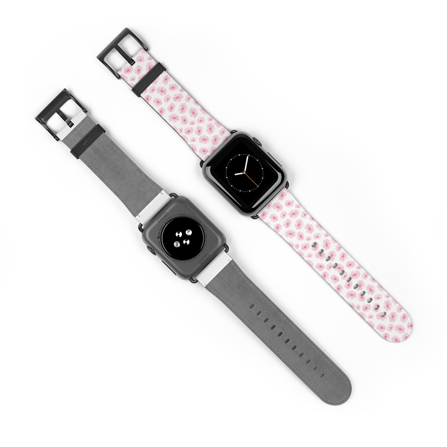Vintage Pyrex Pink Daisy Watch Band