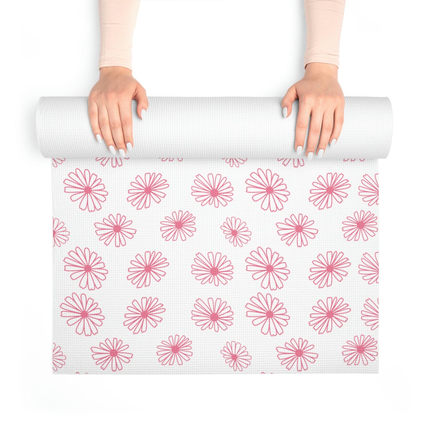 Vintage Pyrex Pink Daisy Foam Yoga Mat