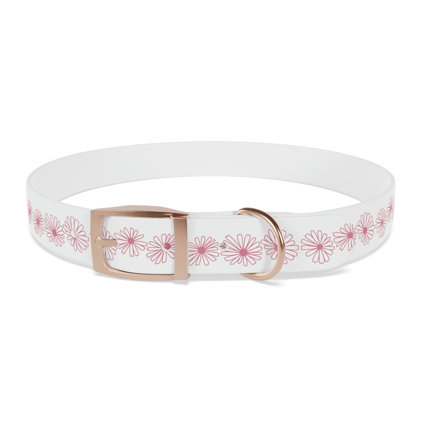 Vintage Pyrex Pink Daisy Dog Collar