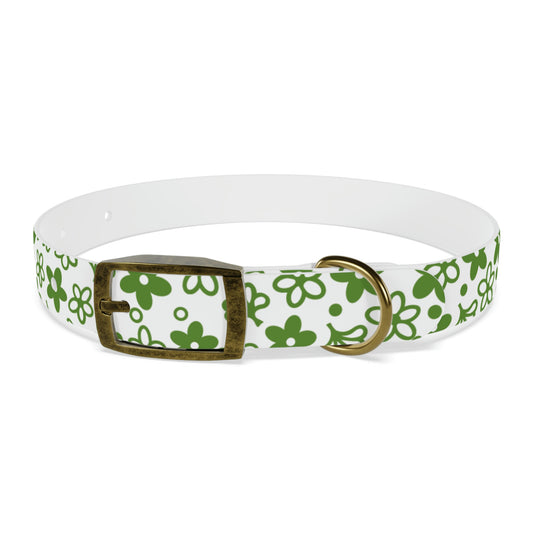 Vintage Pyrex Green Crazy Daisy Dog Collar