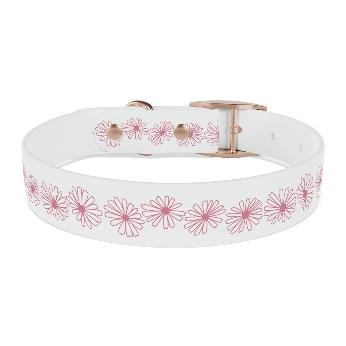Vintage Pyrex Pink Daisy Dog Collar