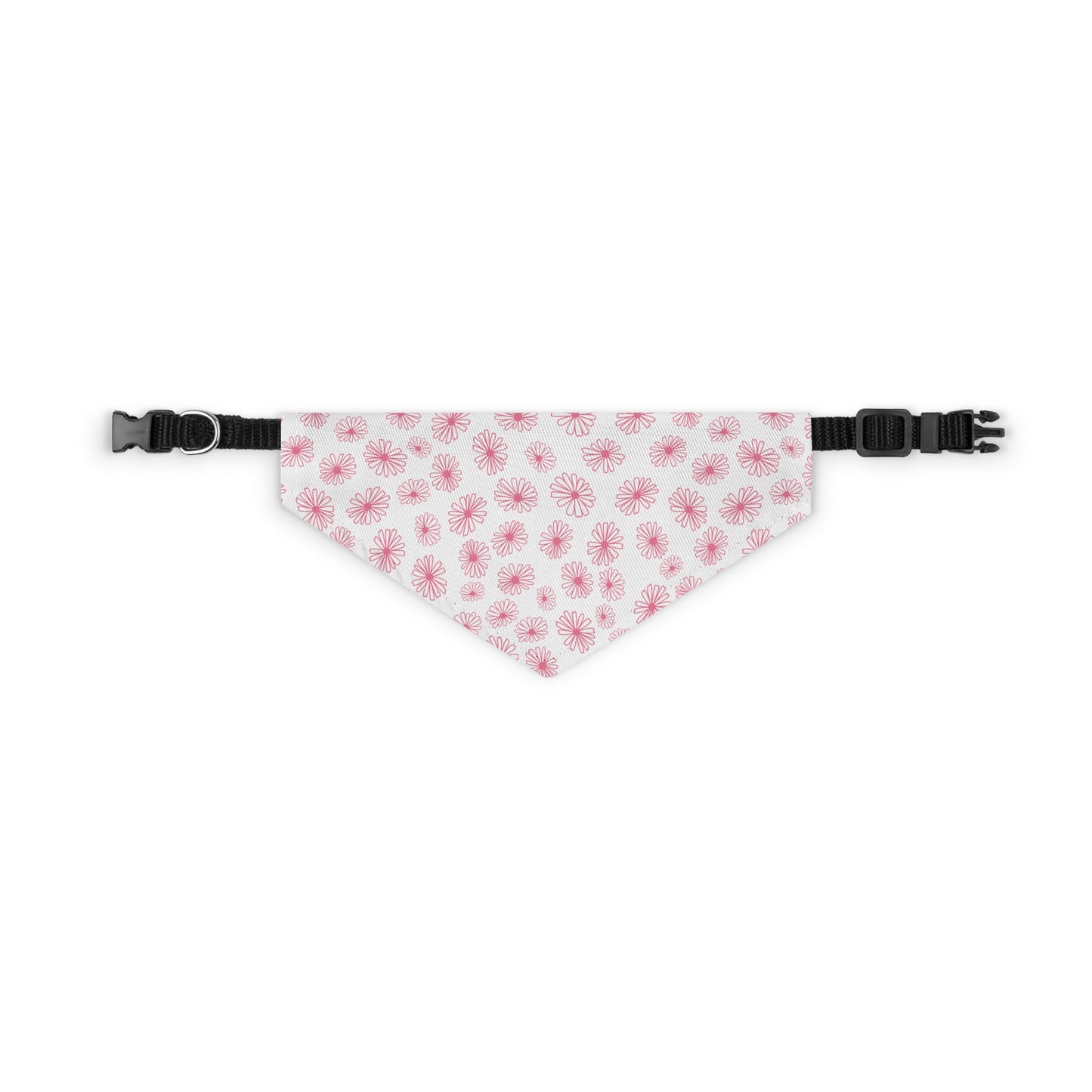 Vintage Pyrex Pink Daisy Pet Bandana Collar
