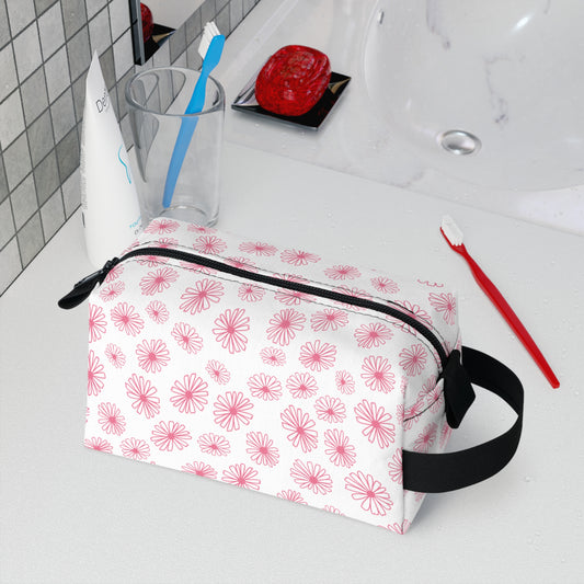 Vintage Pyrex Pink Daisy Toiletry Bag