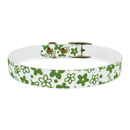 Vintage Pyrex Green Crazy Daisy Dog Collar