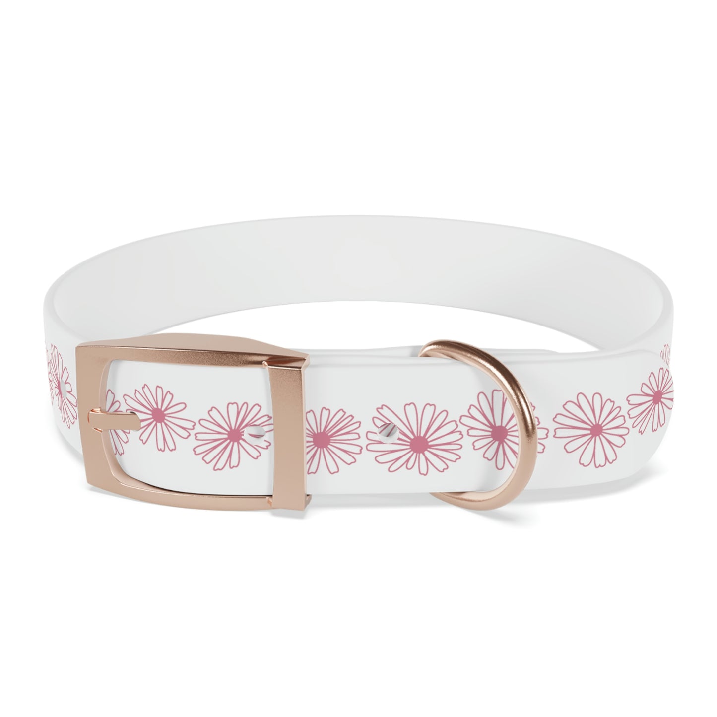 Vintage Pyrex Pink Daisy Dog Collar