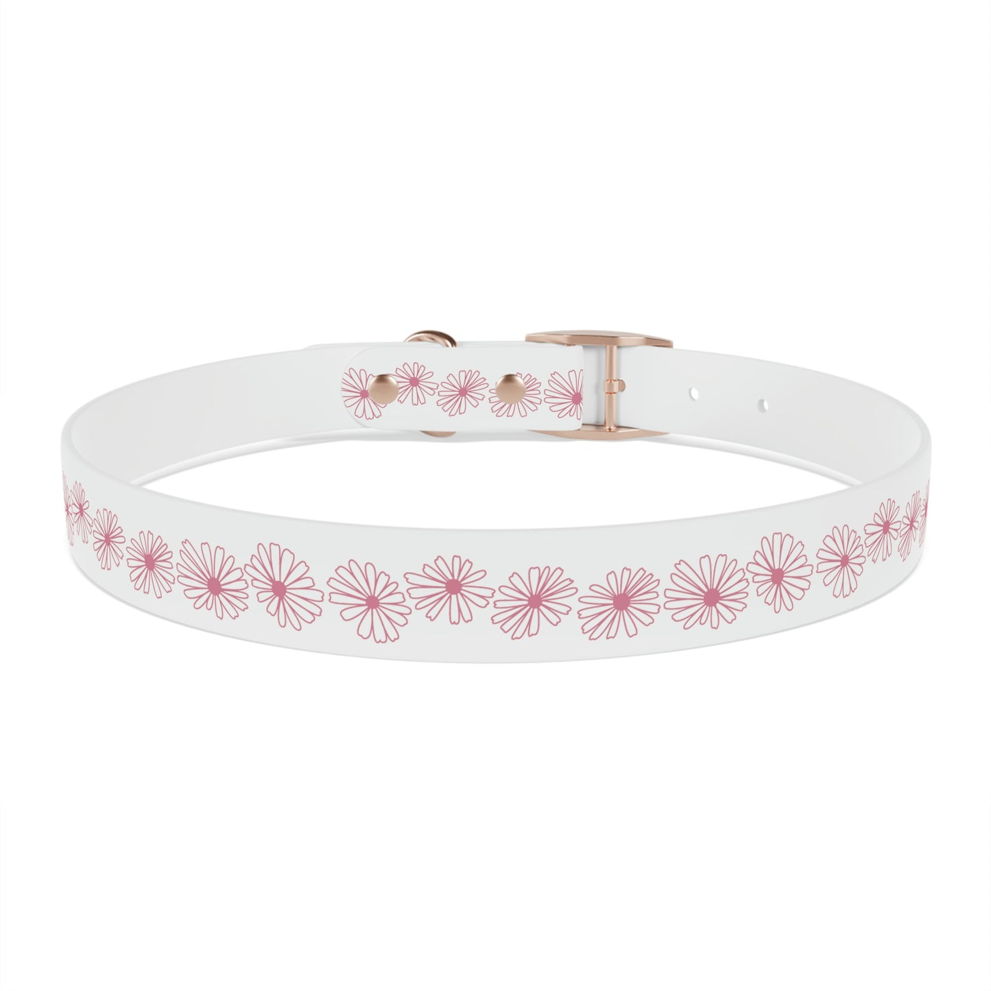 Vintage Pyrex Pink Daisy Dog Collar