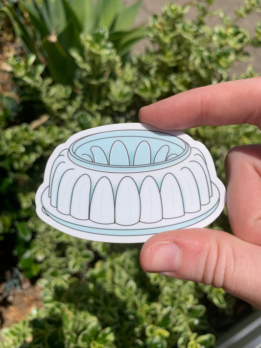 Vintage Pastel Tupperware Jel-N-Serve Jello Mold Sticker/Magnet