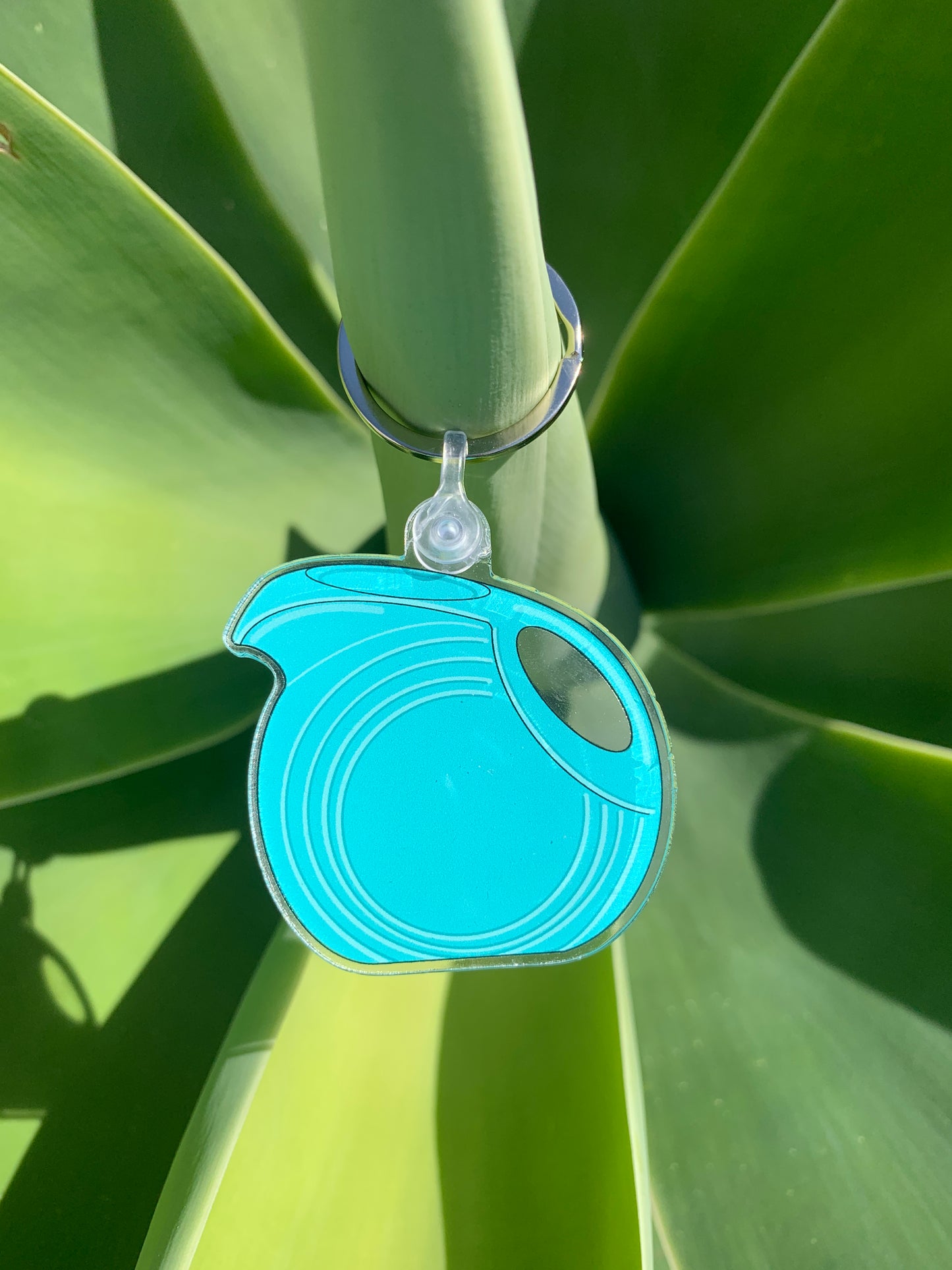 Fiestaware Turquoise Pitcher Keychain