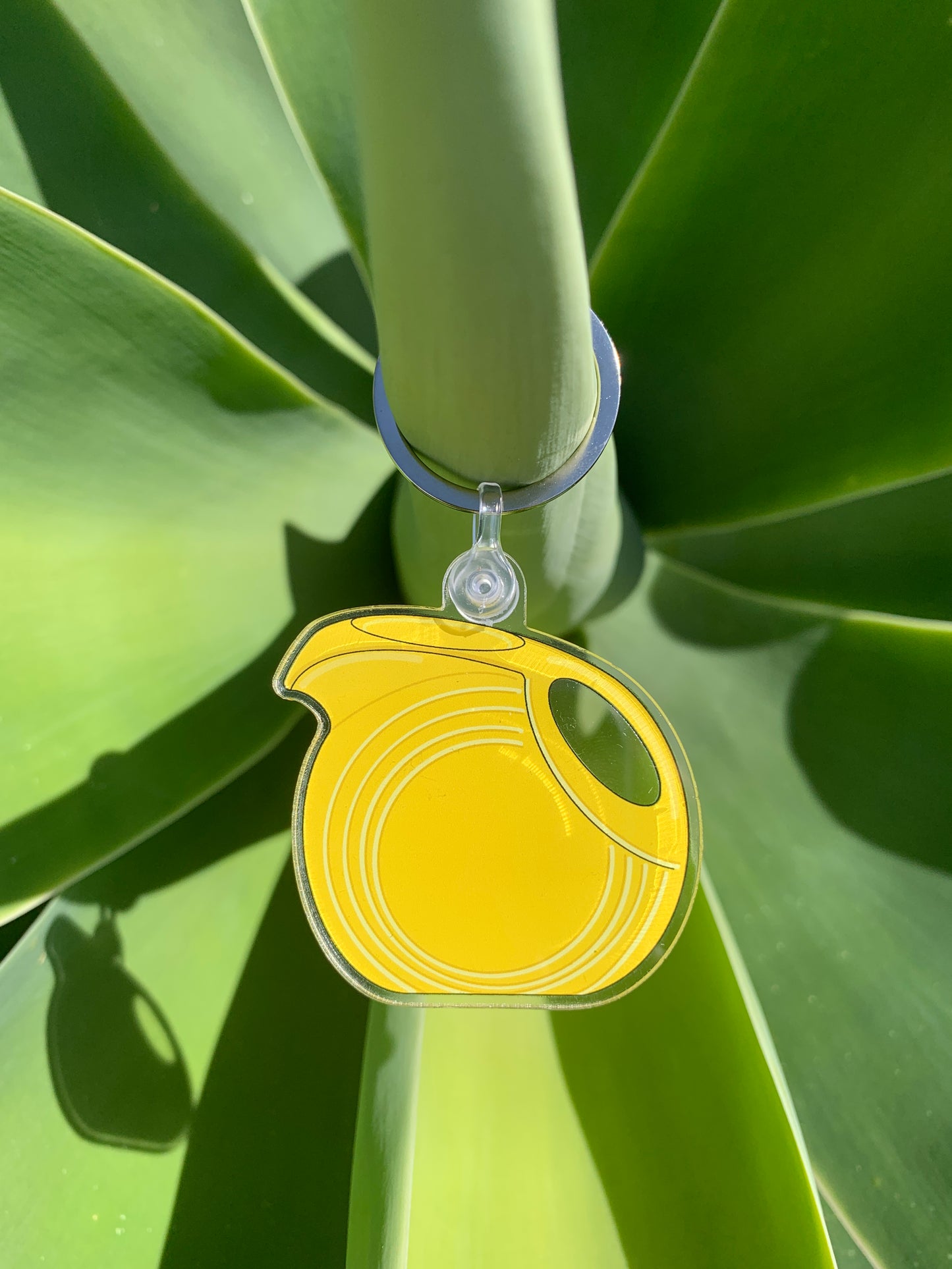 Fiestaware Yellow Pitcher Keychain