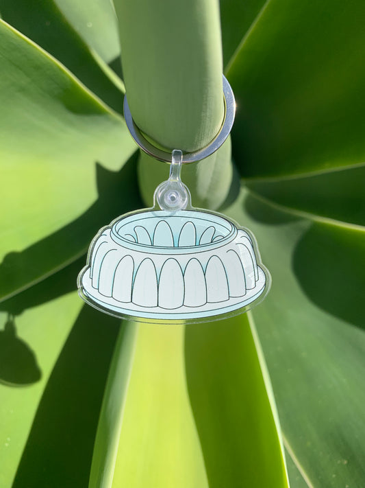 Vintage Pastel Tupperware Jel-N-Serve Jello Mold Keychain