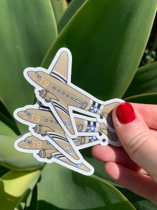 WWII Douglas C-47 Skytrain Sticker / Magnet