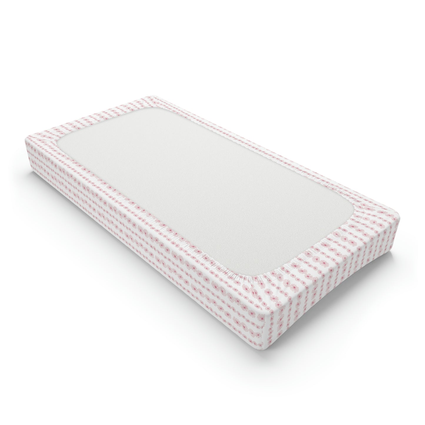 Vintage Pyrex Pink Daisy Baby Changing Pad Cover