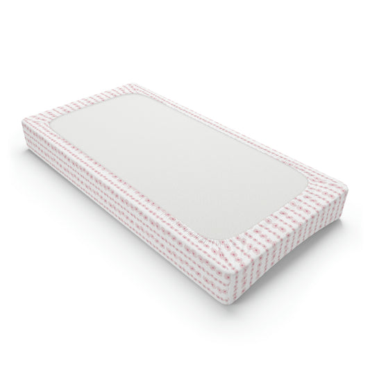 Vintage Pyrex Pink Daisy Baby Changing Pad Cover