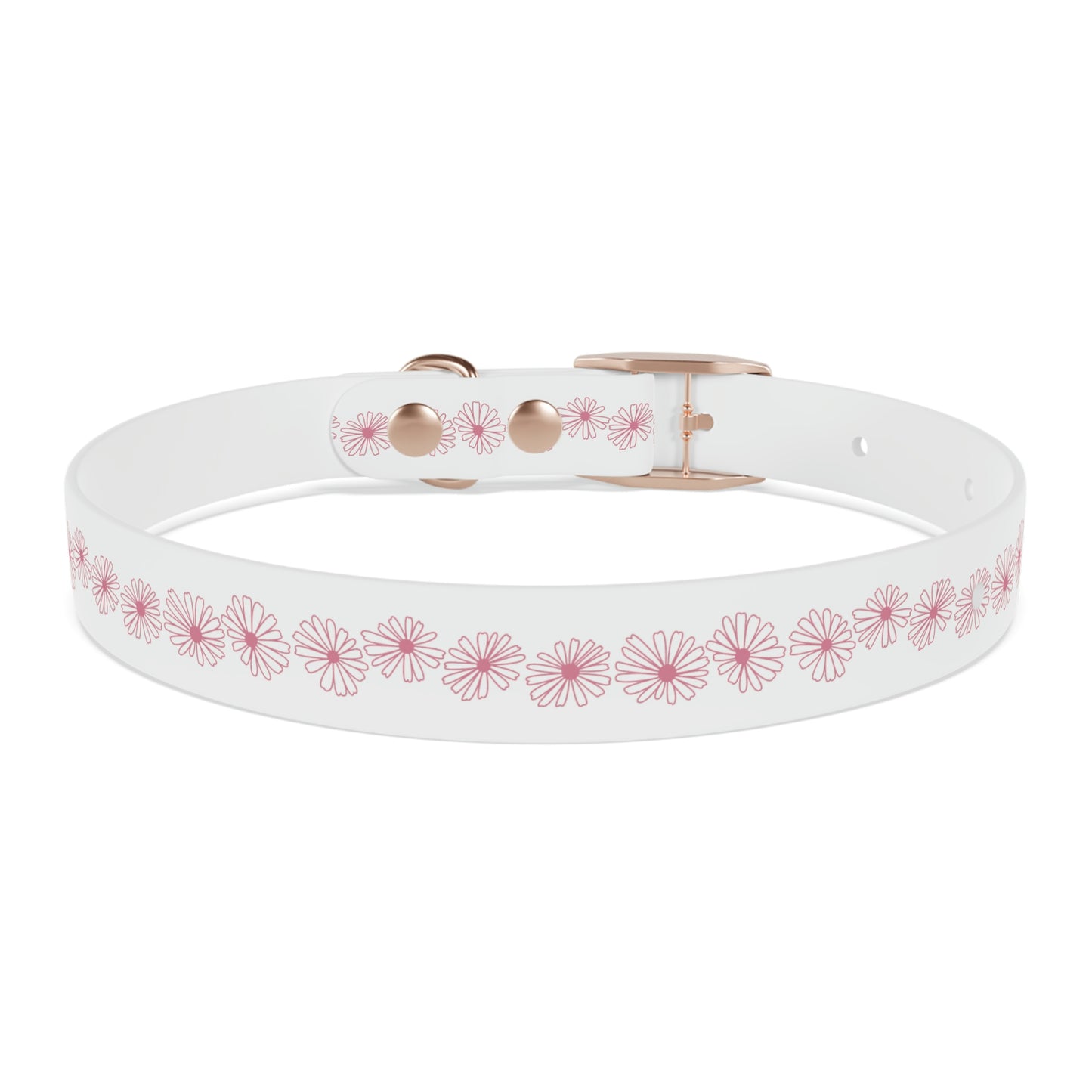 Vintage Pyrex Pink Daisy Dog Collar