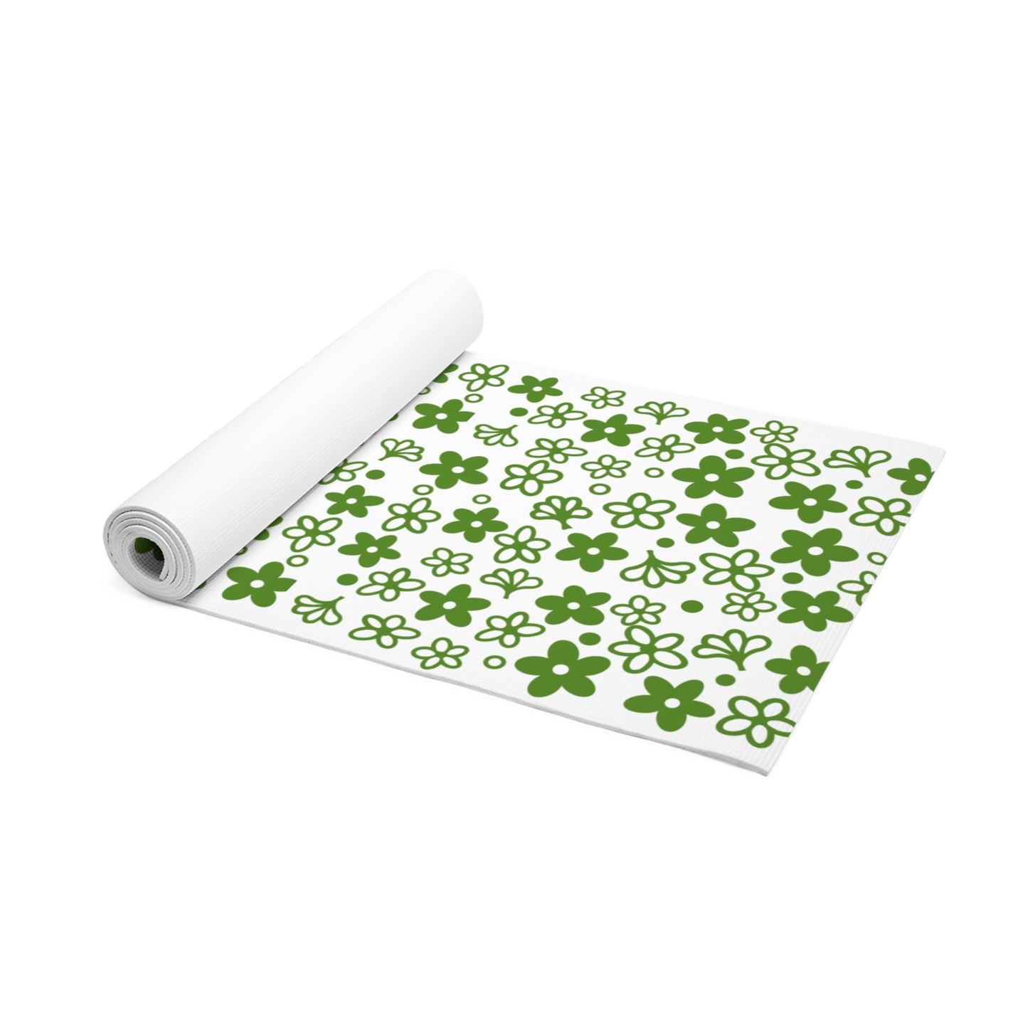 Vintage Pyrex Green Crazy Daisy Foam Yoga Mat
