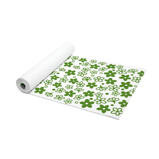 Vintage Pyrex Green Crazy Daisy Foam Yoga Mat