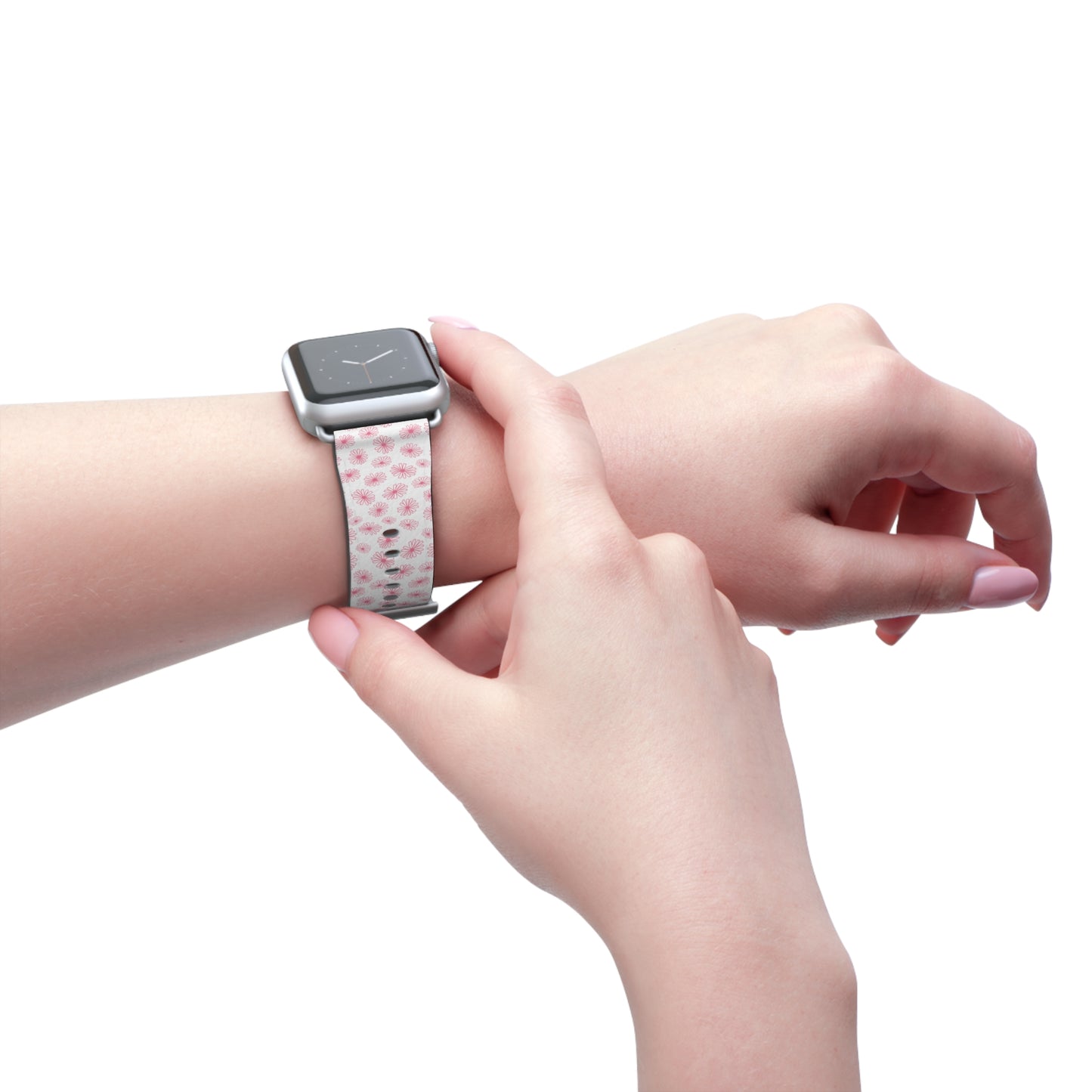 Vintage Pyrex Pink Daisy Watch Band