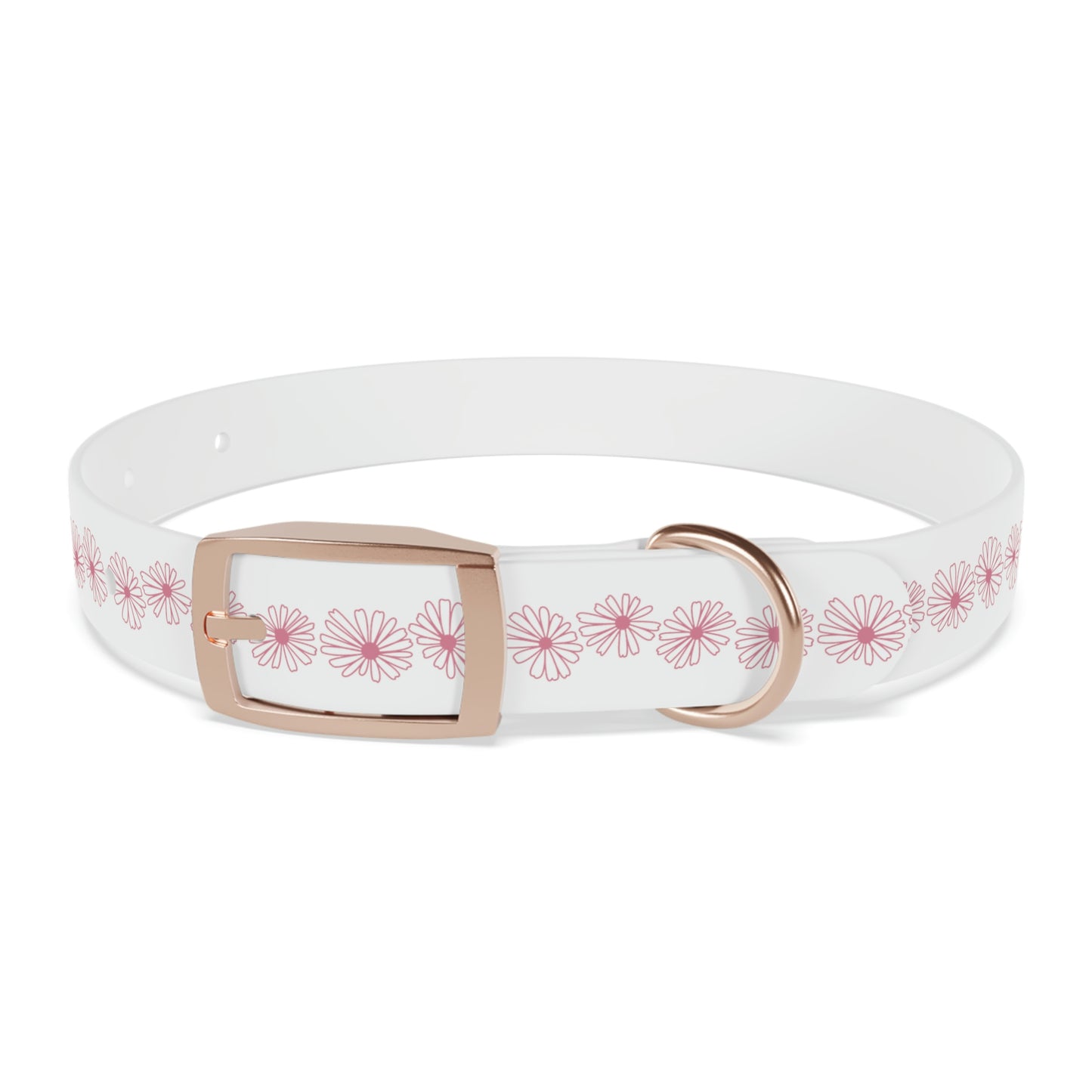 Vintage Pyrex Pink Daisy Dog Collar