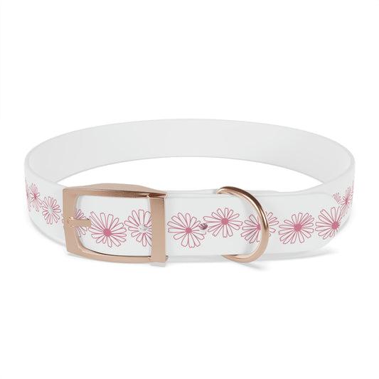 Vintage Pyrex Pink Daisy Dog Collar