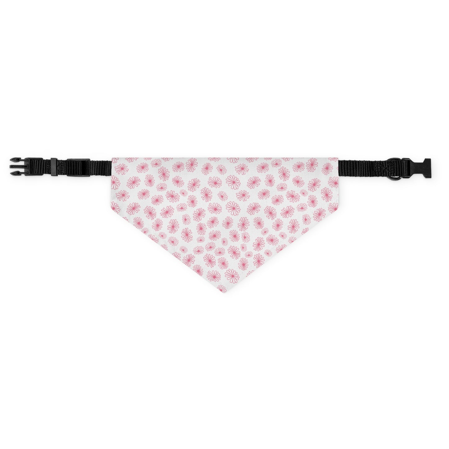 Vintage Pyrex Pink Daisy Pet Bandana Collar