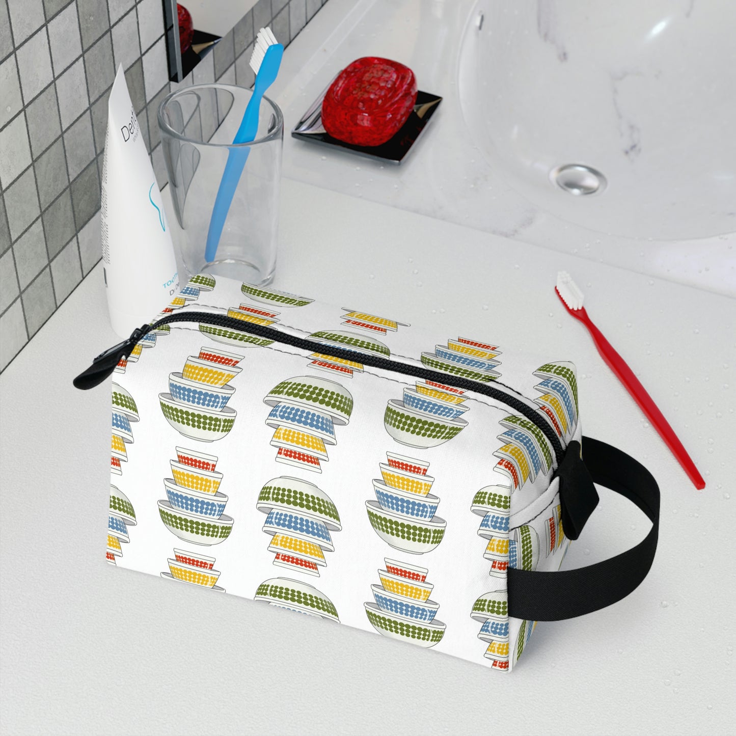 Vintage Pyrex New Dots Toiletry Bag