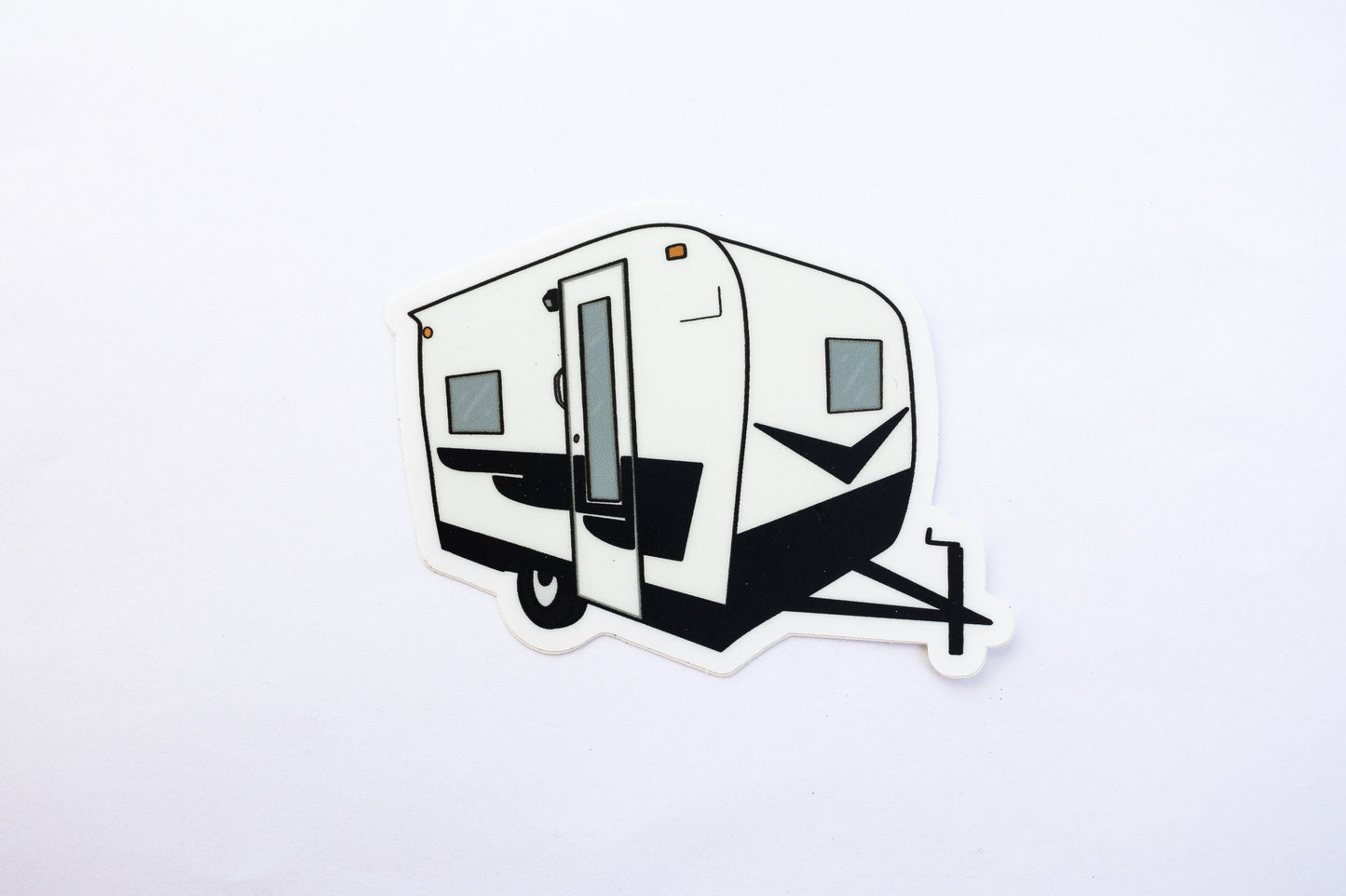 1960's Cardinal Travel Trailer Sticker - Black