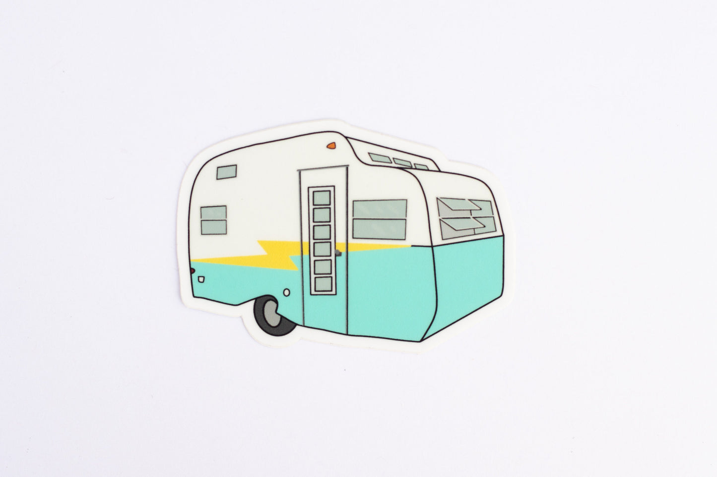 1960's Serro Scotty Travel Trailer Sticker - Blue/Yellow