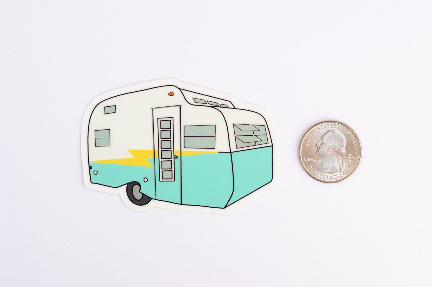 1960's Serro Scotty Travel Trailer Sticker - Blue/Yellow