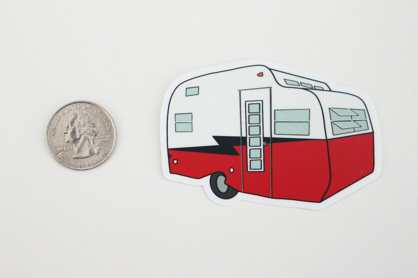 1960's Serro Scotty Travel Trailer Sticker - Red/Black
