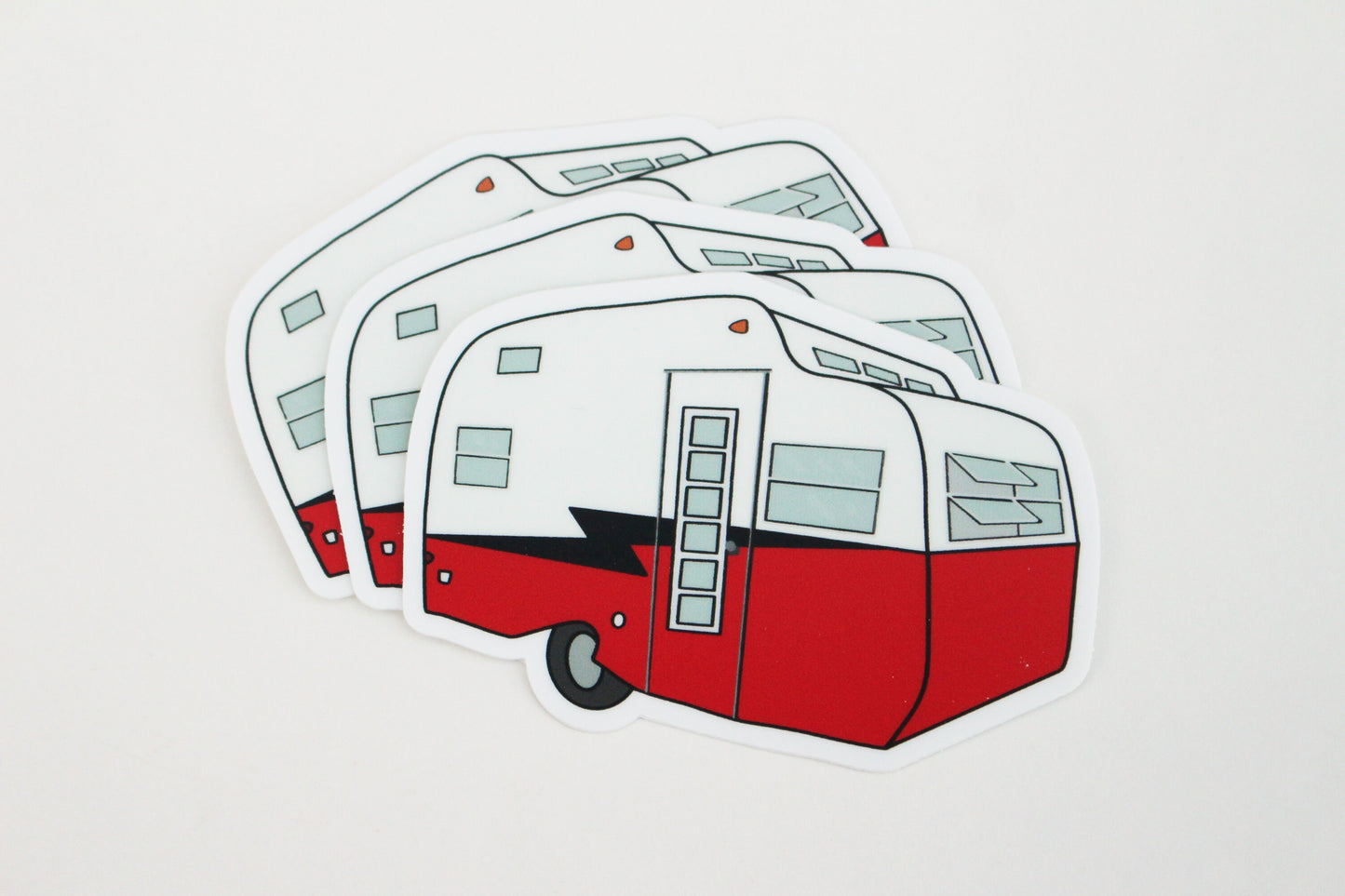 1960's Serro Scotty Travel Trailer Sticker - Red/Black