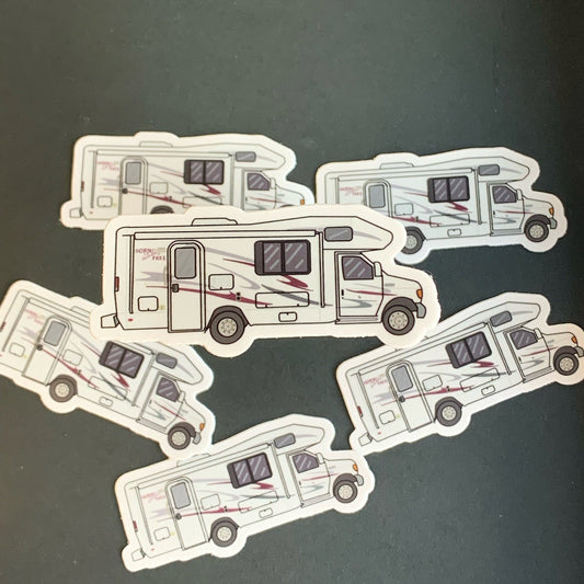 Born Free RV Sticker and Magnet