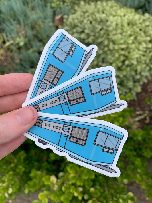 Vintage Trailer Sticker - 1950's Blue Royal Spartan Mansion